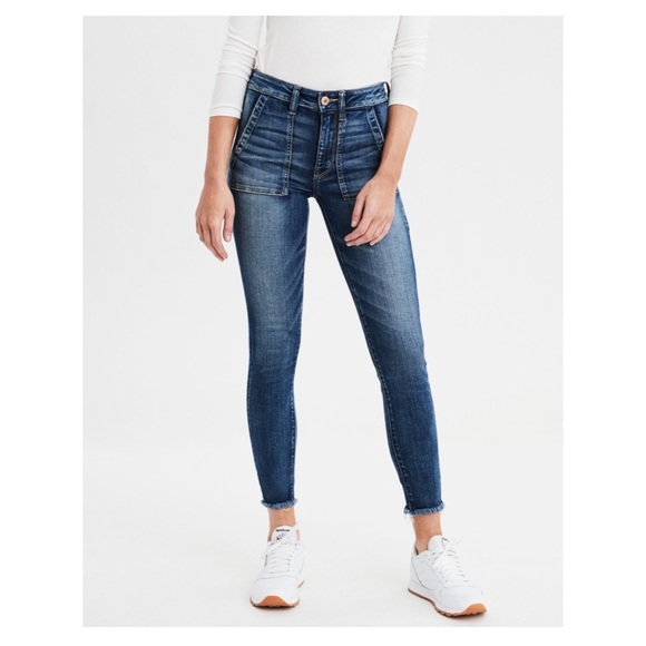 high waisted jegging crop